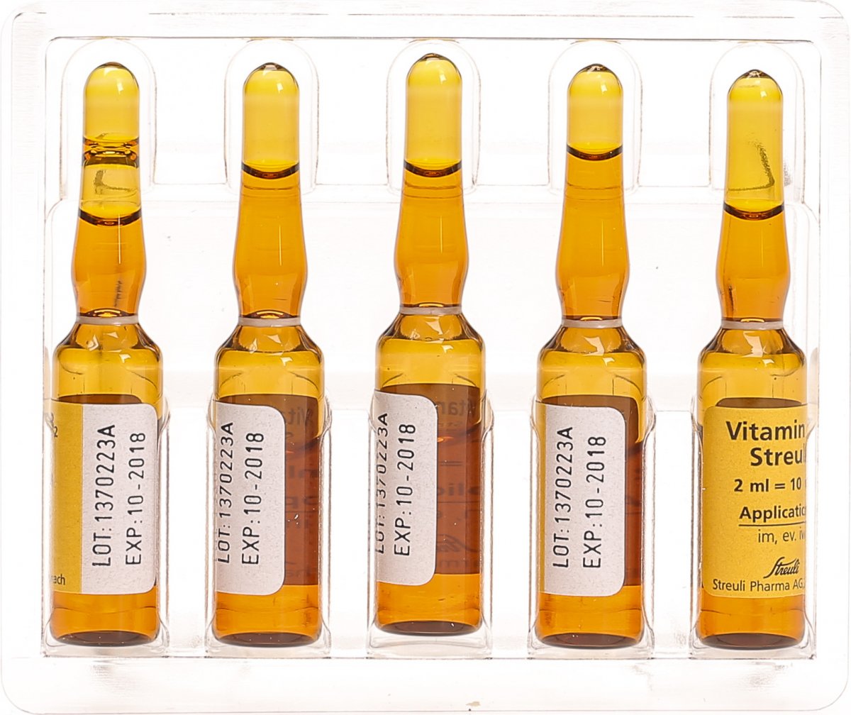 Vitamin B2 Streuli Injektionslösung 10mg/2ml 10 Ampullen 2ml in der