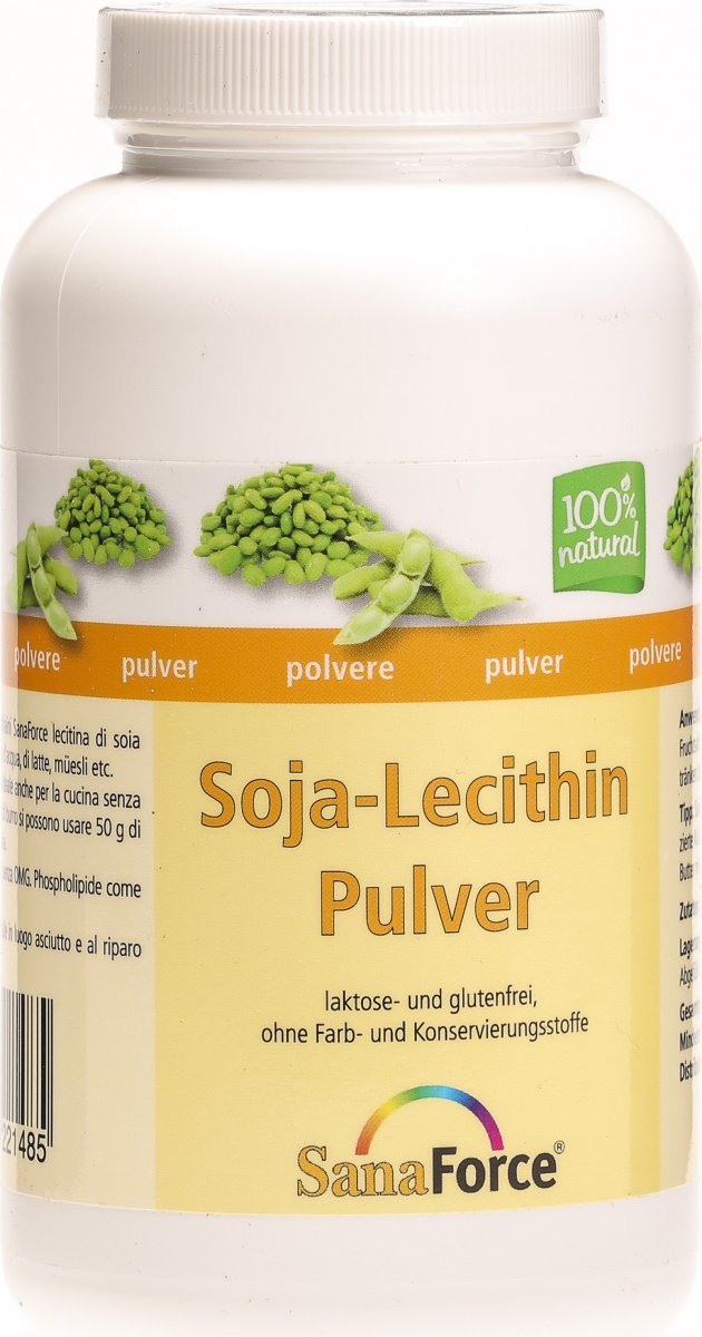 SanaForce SojaLecithin Pulver 200g in der Adler Apotheke