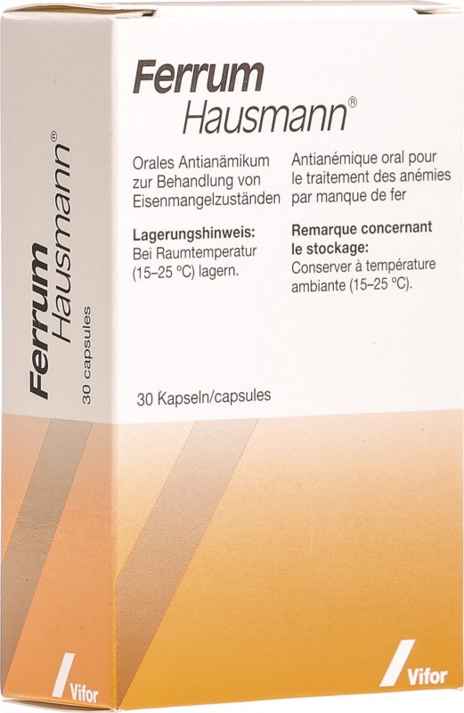 Ferrum Hausmann 30 Kapseln in der Adler Apotheke