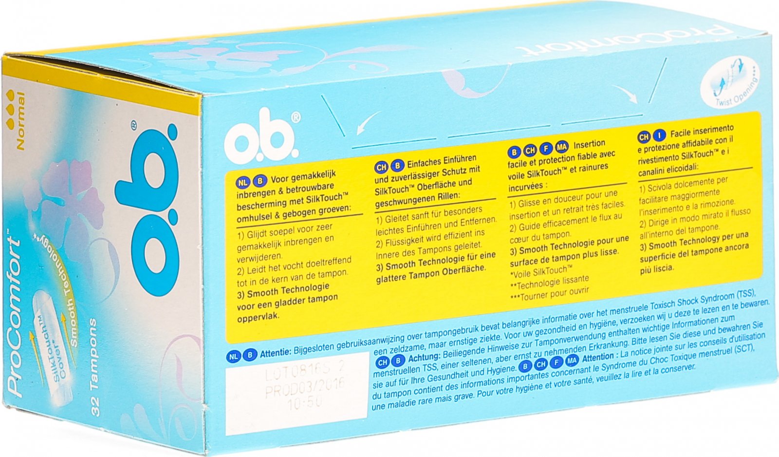 Ob Tampons Pro Comfort Normal 32 Stück in der Adler Apotheke