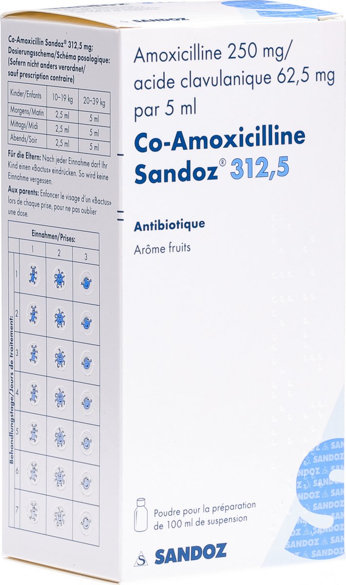 Co Amoxicillin Sandoz Pulver 312 5mg Suspension 100ml In Der Adler Apotheke Co Amoxicillin Sandoz Pulver 312 5mg Suspension 100ml In Der Adler Apotheke