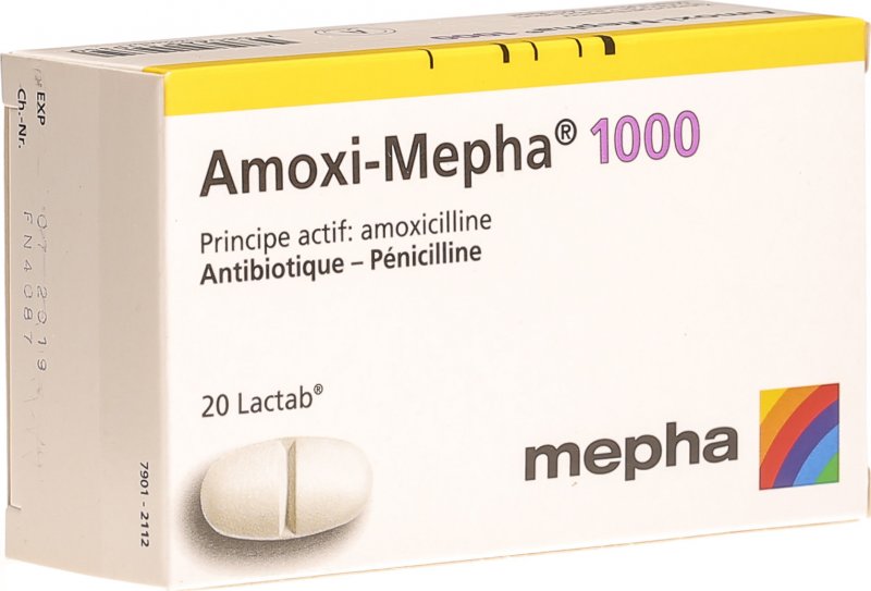 Amoxi Mepha 1000 Lactabs 1000mg 20 Stück in der Adler Apotheke
