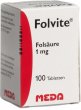 Folvite Tabletten 1mg 100 Stück