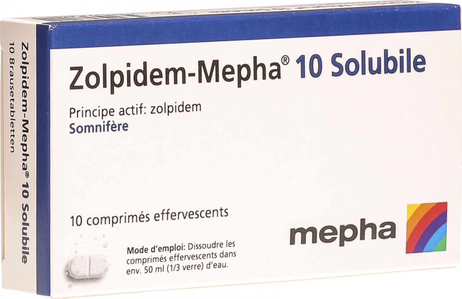 Zolpidem mepha 10 mg 100 stk