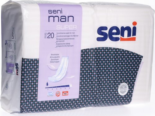 Seni Man Super Hygieneeinlagen für Männer 20 Stück in der Adler Apotheke
