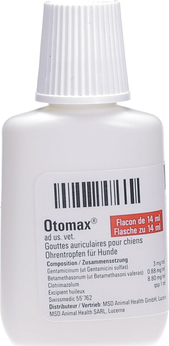 Otomax Gtt Auric Ad Us Vet. 14ml in der Adler Apotheke