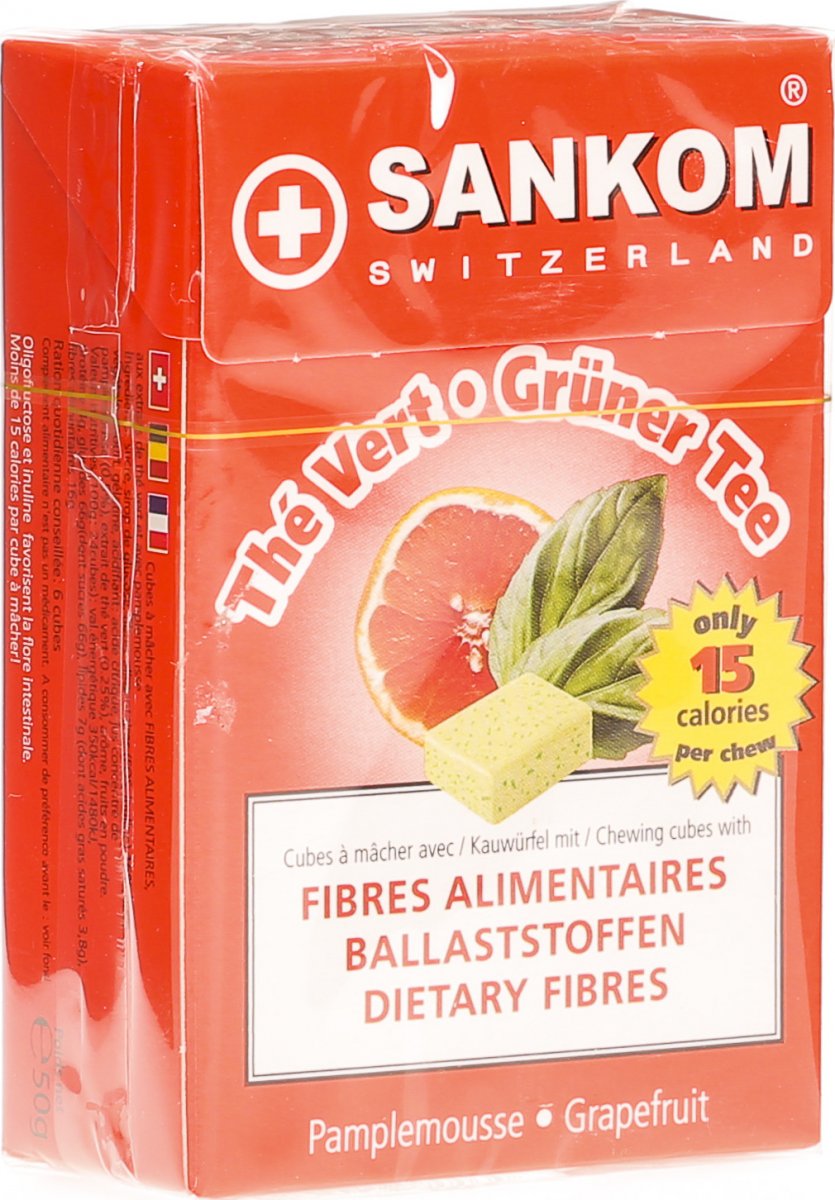Sankom Nahrungsfasern Kautabletten Gr Tee Grapef 12 Stück in der Adler