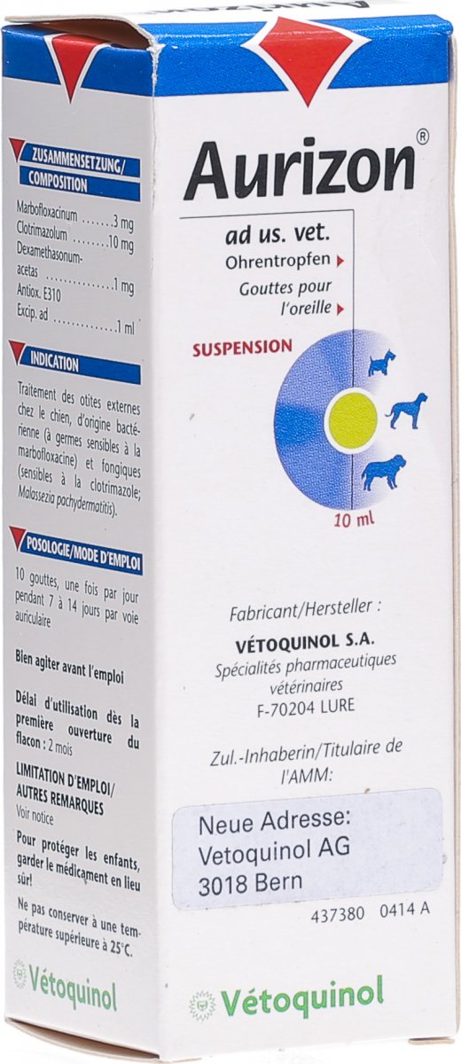Aurizon Gtt Auric Ad Us Vet 10ml in der Adler Apotheke