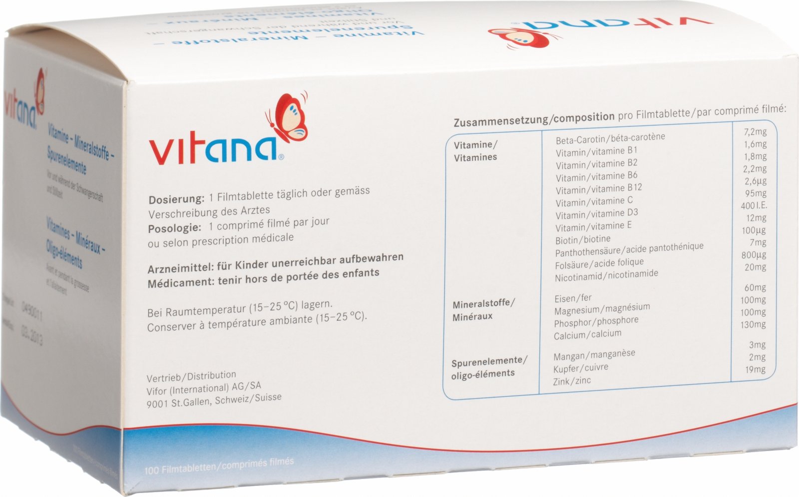 Vitana Filmtabletten 100 Stück in der Adler Apotheke