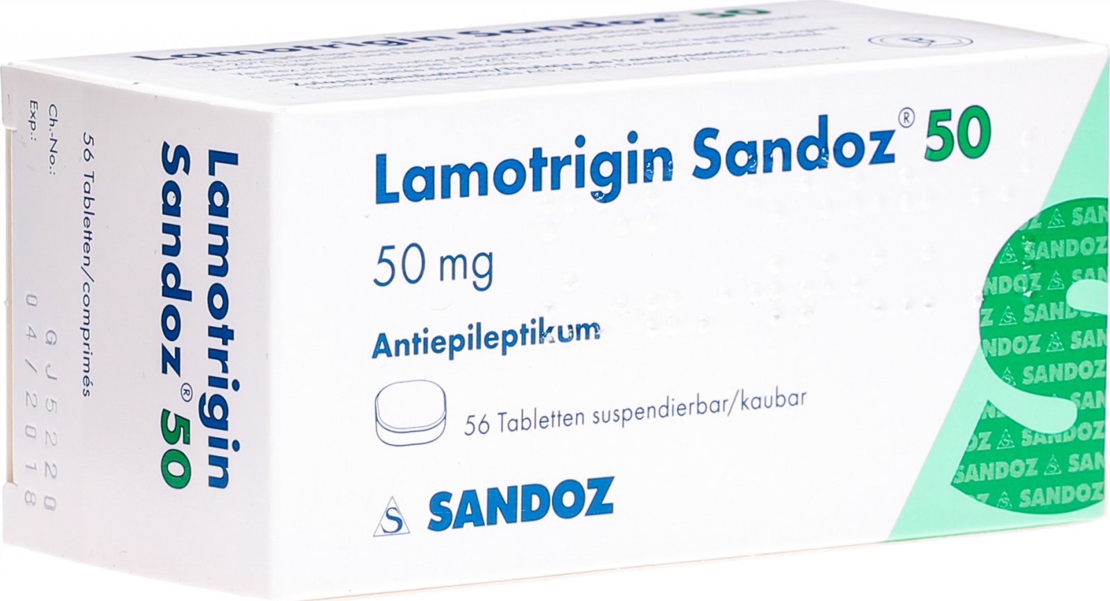 Lamotrigin Sandoz Disp Tabletten 50mg 56 Stück in der Adler Apotheke