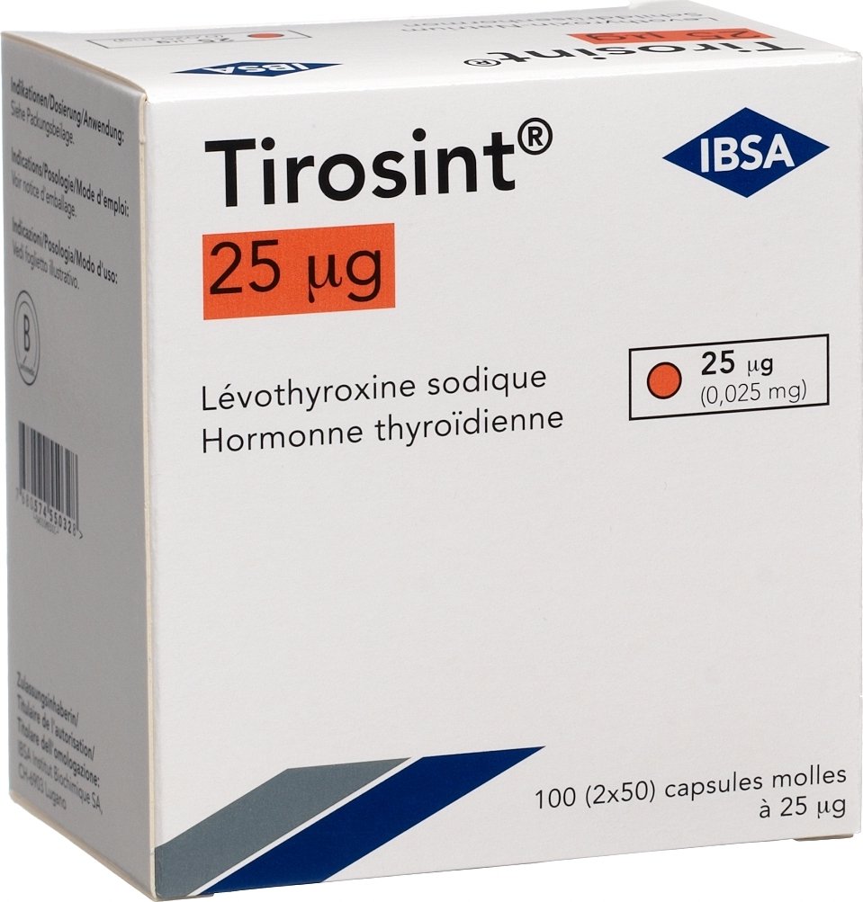 Tirosint Kapseln 25mcg 100 Stück in der Adler Apotheke