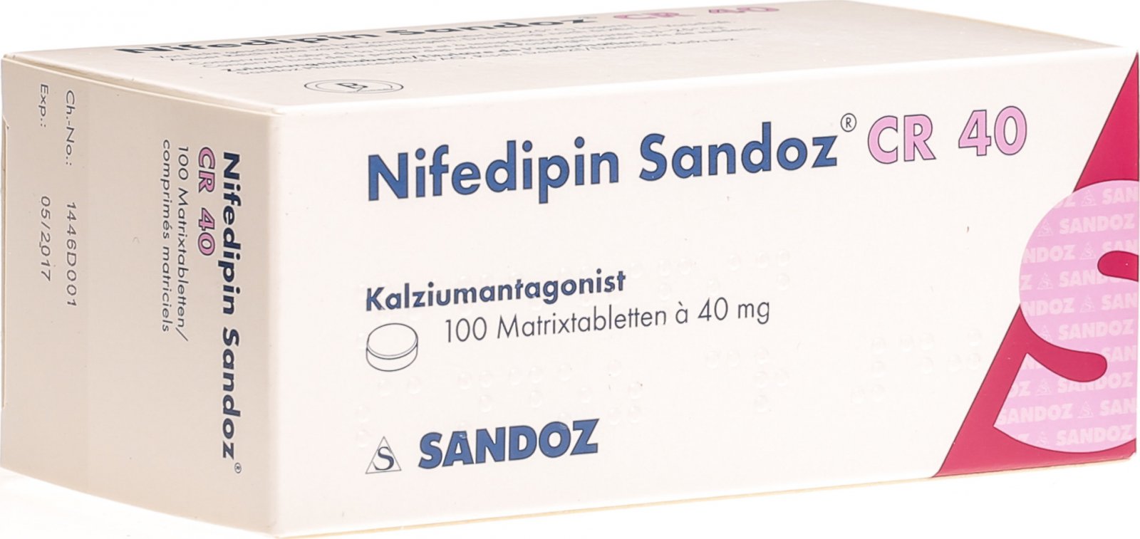 Nifedipin Sandoz Cr Matrixtabl 40mg 100 Stück in der Adler Apotheke