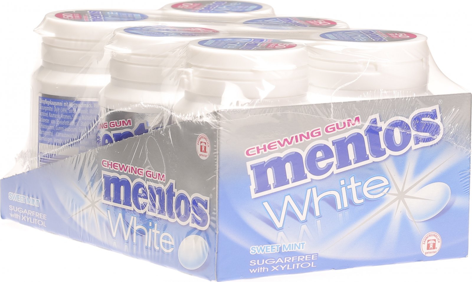 Mentos Gum White Sweetmint 6x 75g in der Adler Apotheke