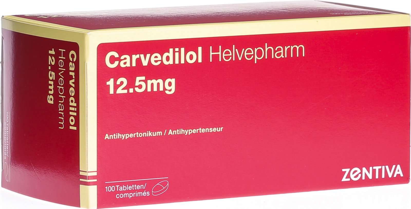 Carvedilol Helvepharm Tabletten 12.5mg 100 Stück in der Adler Apotheke