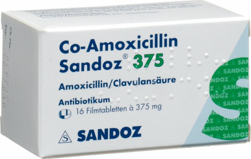 Co Amoxicillin Sandoz Filmtabletten 375mg 16 Stück in der Adler Apotheke