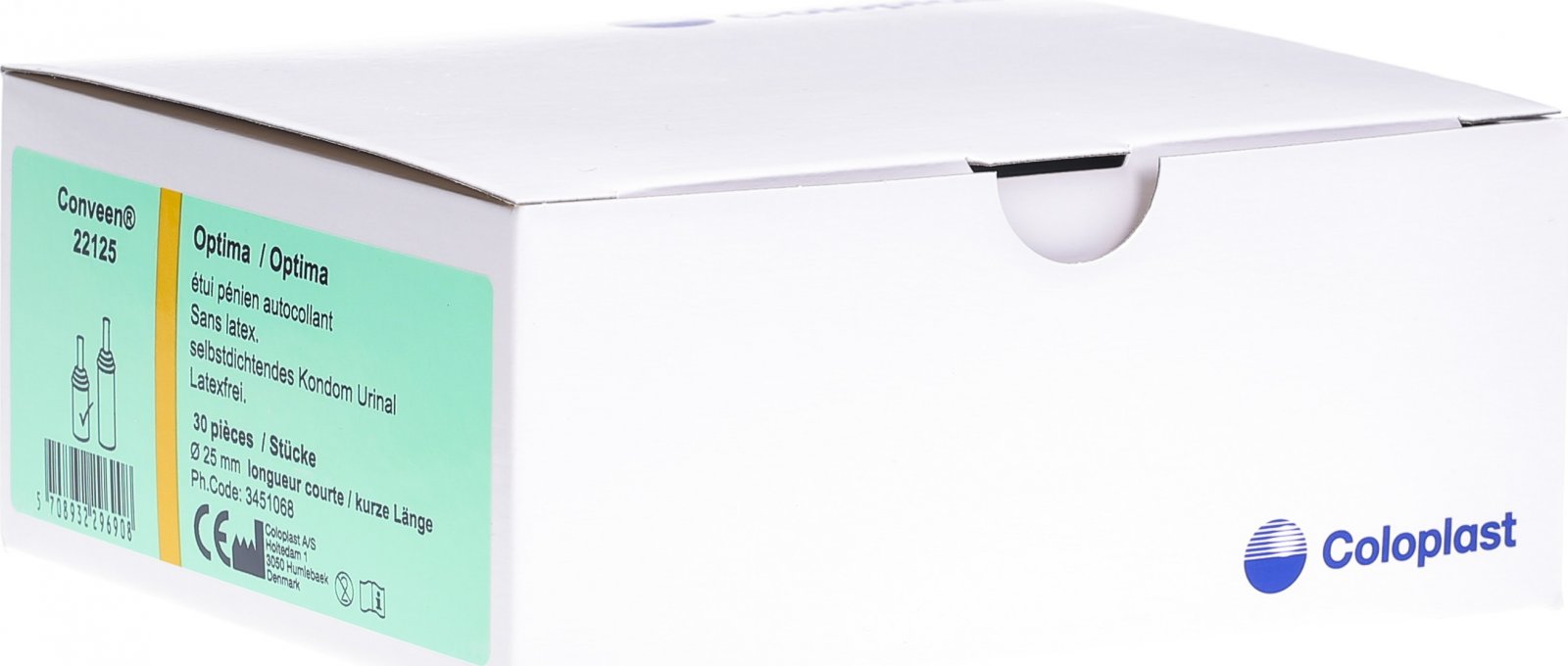 Conveen Optima KondomUrinal Selbsthaftend 25/79mm 5cm lang 30 Stück in der Adler Apotheke