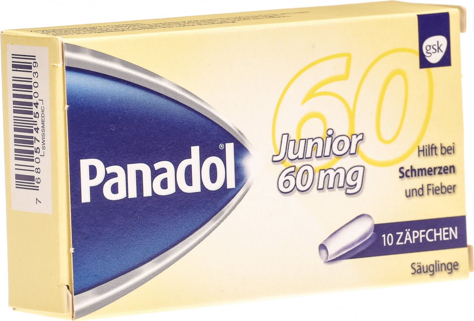 Panadol Junior Zapfchen 60mg 10 Stuck In Der Adler Apotheke