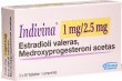 Indivina Tabletten 1mg/2.5mg 3x 28 Stück