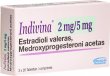 Indivina Tabletten 2mg/5mg 3x 28 Stück