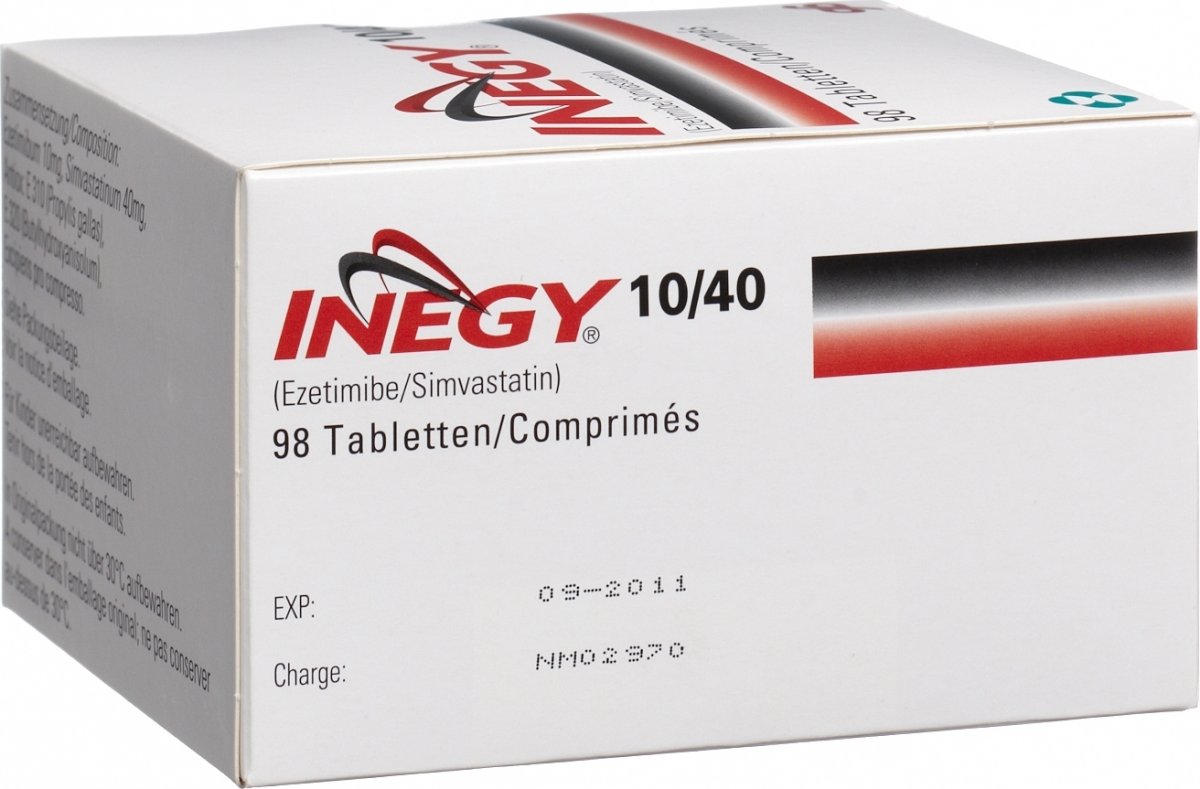 Inegy Tabletten 10/40mg 98 Stück in der Adler Apotheke