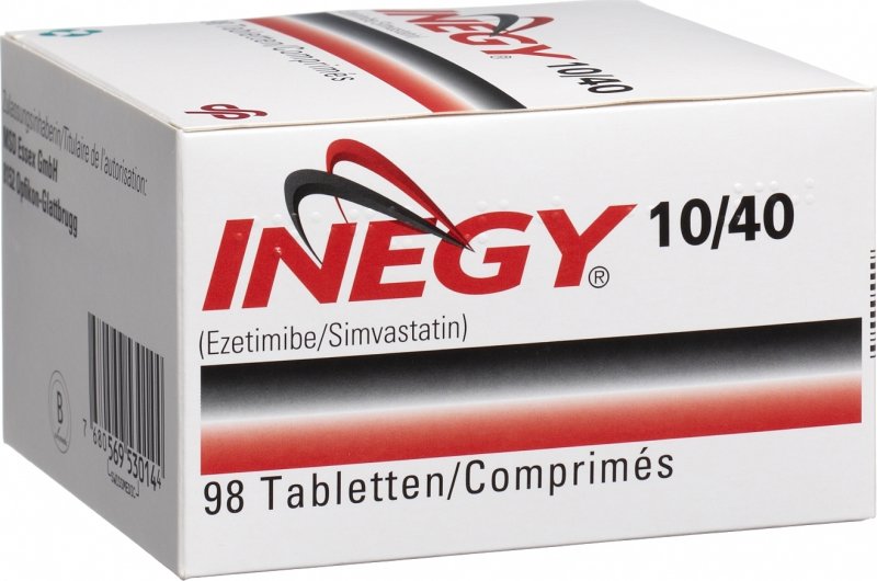Inegy Tabletten 10/40mg 98 Stück in der Adler Apotheke