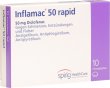 Produktbild von Inflamac 50 Rapid Filmtabletten 50mg 10 Stück