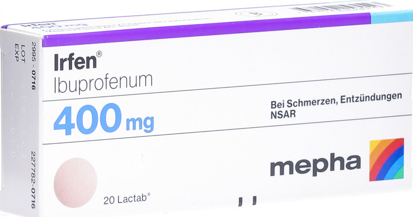 Irfen 400mg 20 Tabletten in der Adler Apotheke