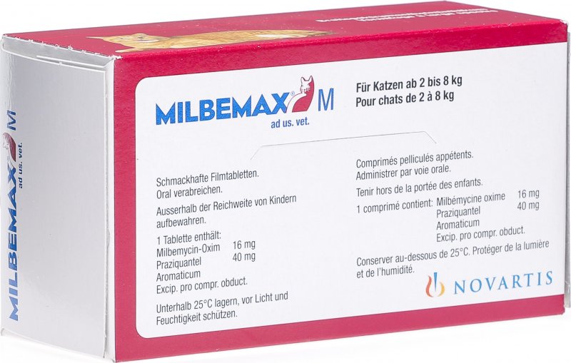 Milbemax M Tabletten Katze 5x 10 Stück in der Adler Apotheke