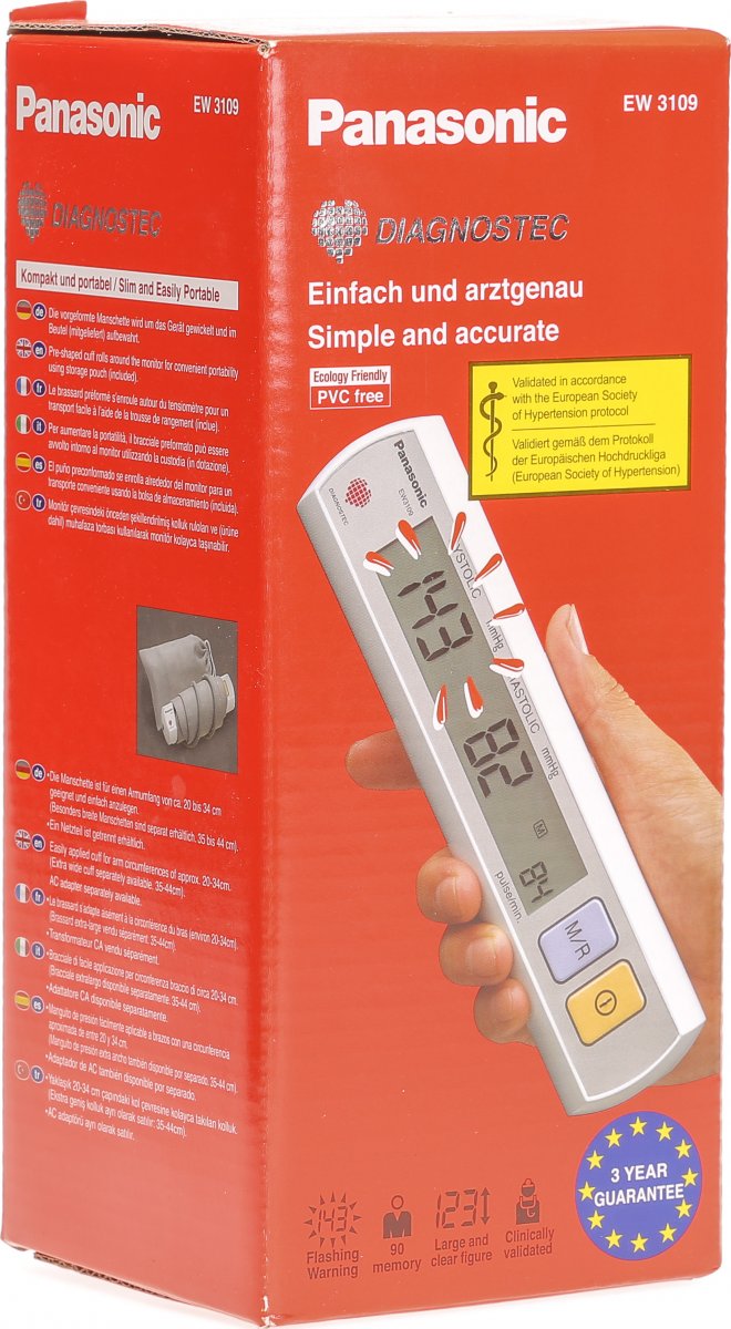 Panasonic Diagnostec EW3109 Blutdruckmessgerät Oberarm in der Adler