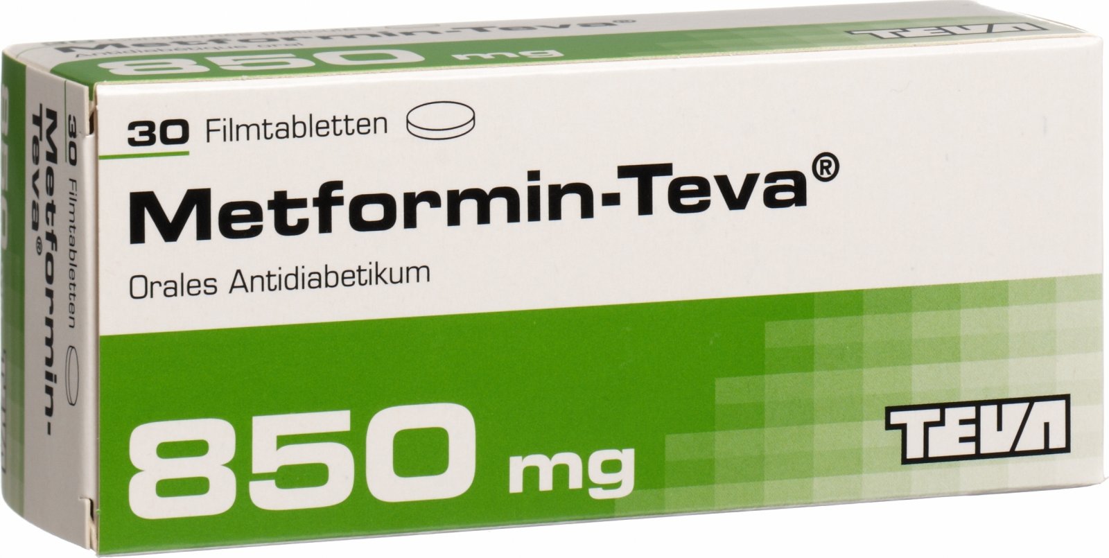Metformin Teva Filmtabletten 850mg 30 Stück in der Adler Apotheke