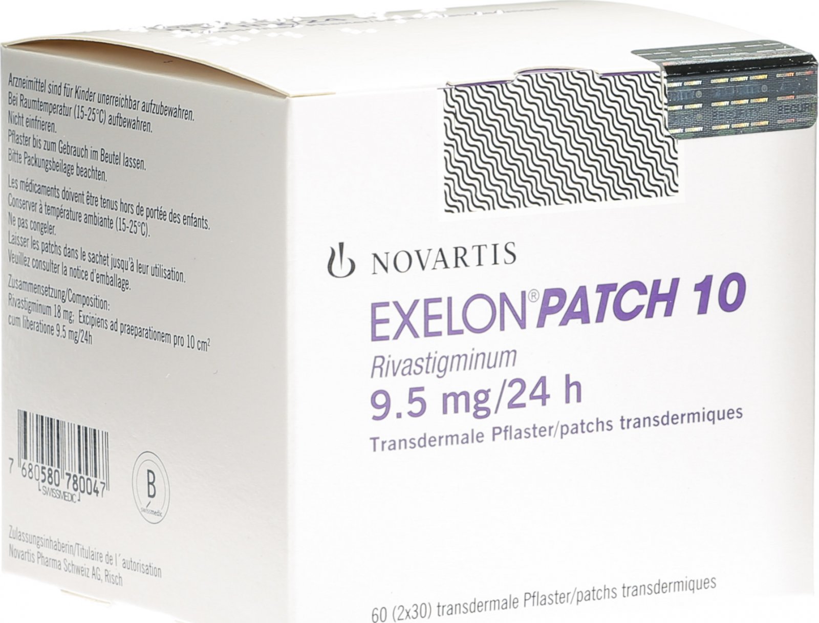 Exelon Patch 10 Matrixpfl 9.5 Mg/24h 60 Stück in der Adler Apotheke