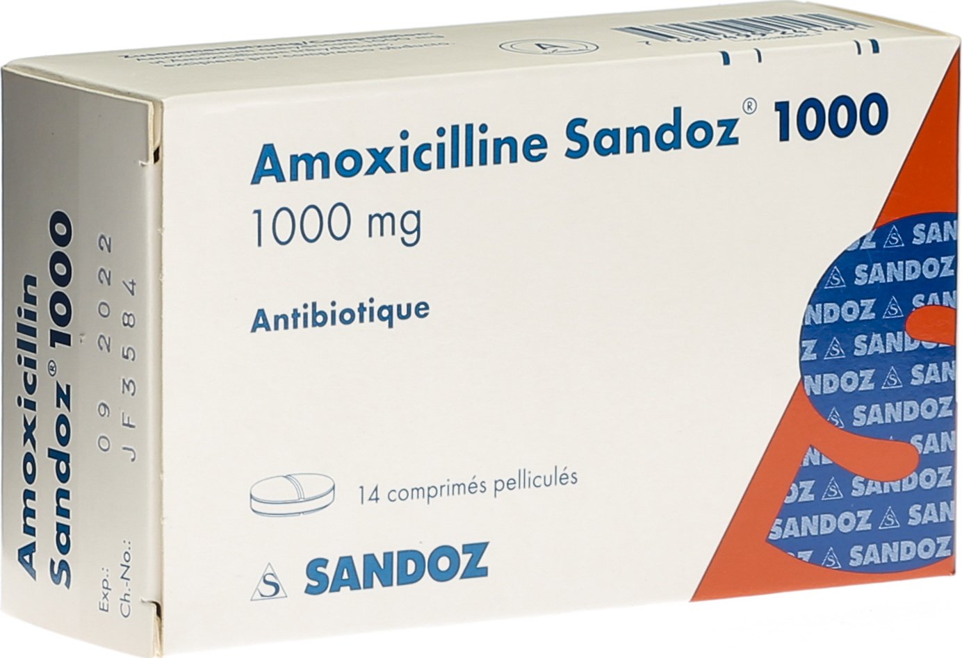 Amoxicillin Sandoz Filmtabletten 1000mg 14 Stück in der Adler Apotheke