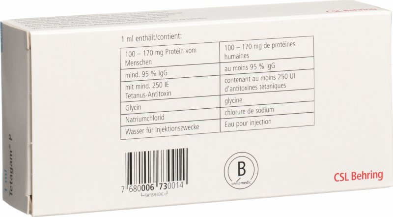 Tetagam P Injektionslösung 250 E/ml Fertigspritze 1ml in der Adler Apotheke