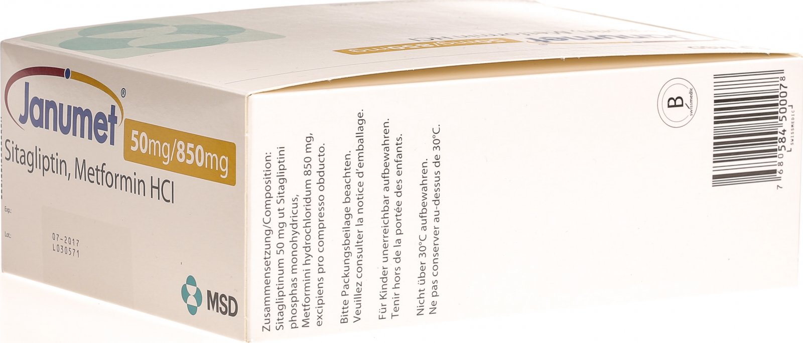 Janumet Filmtabletten 50/850mg 196 Stück in der Adler Apotheke