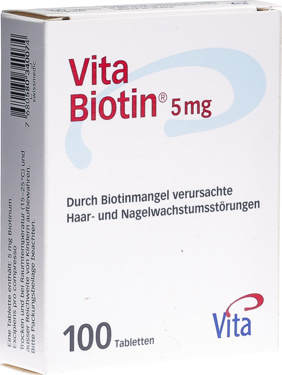 Vita Biotin Tabletten 5mg 100 Stuck In Der Adler Apotheke
