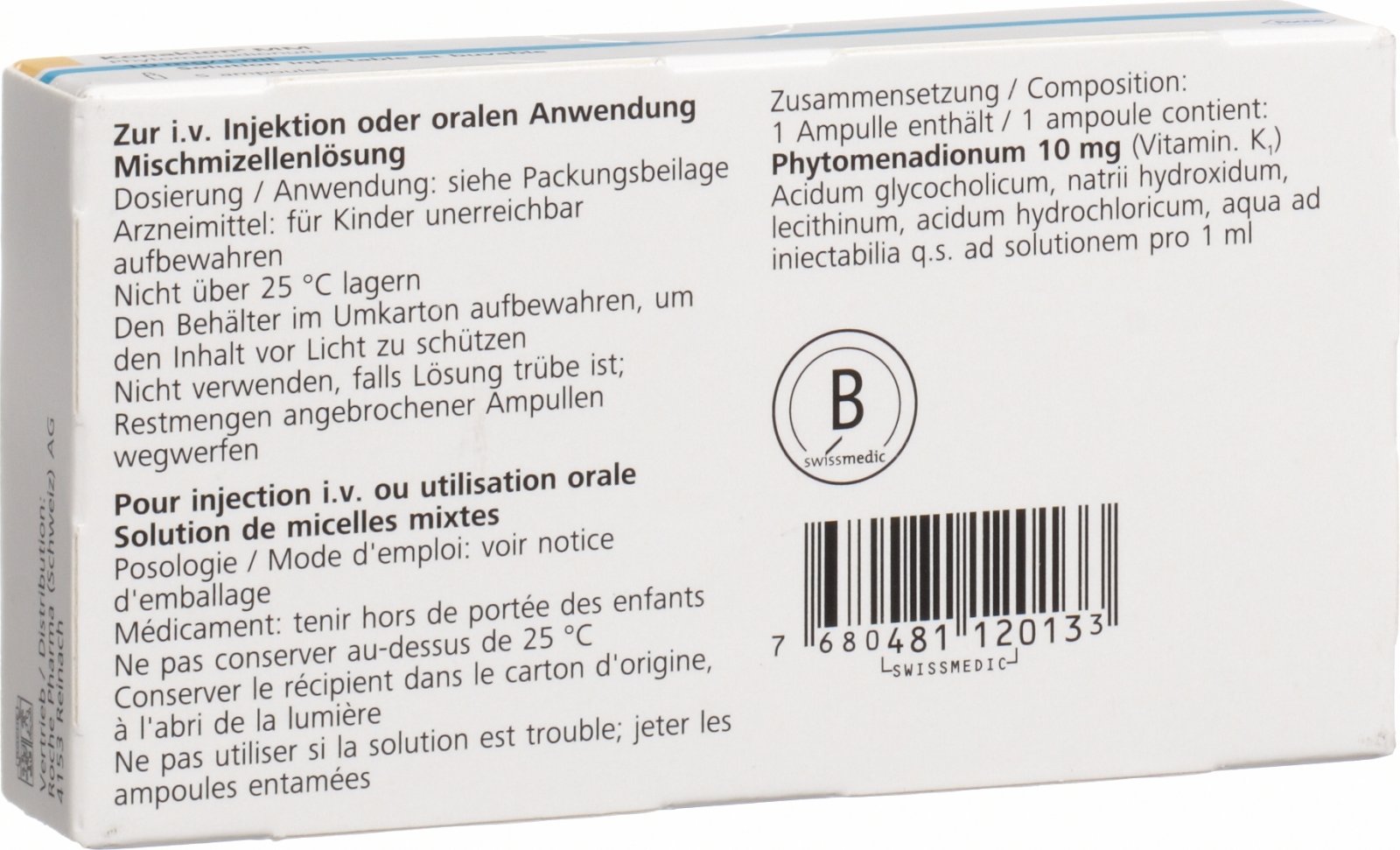 Konakion Mm Lösung 10mg 5 Ampullen 1ml in der Adler Apotheke