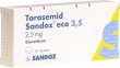 Torasemid Sandoz Eco Tabletten 2.5mg 20 Stück