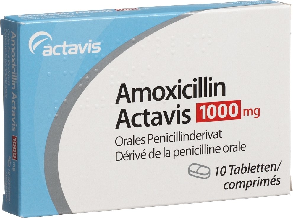 Amoxicillin Actavis Tabletten 1000mg 10 Stück in der Adler Apotheke