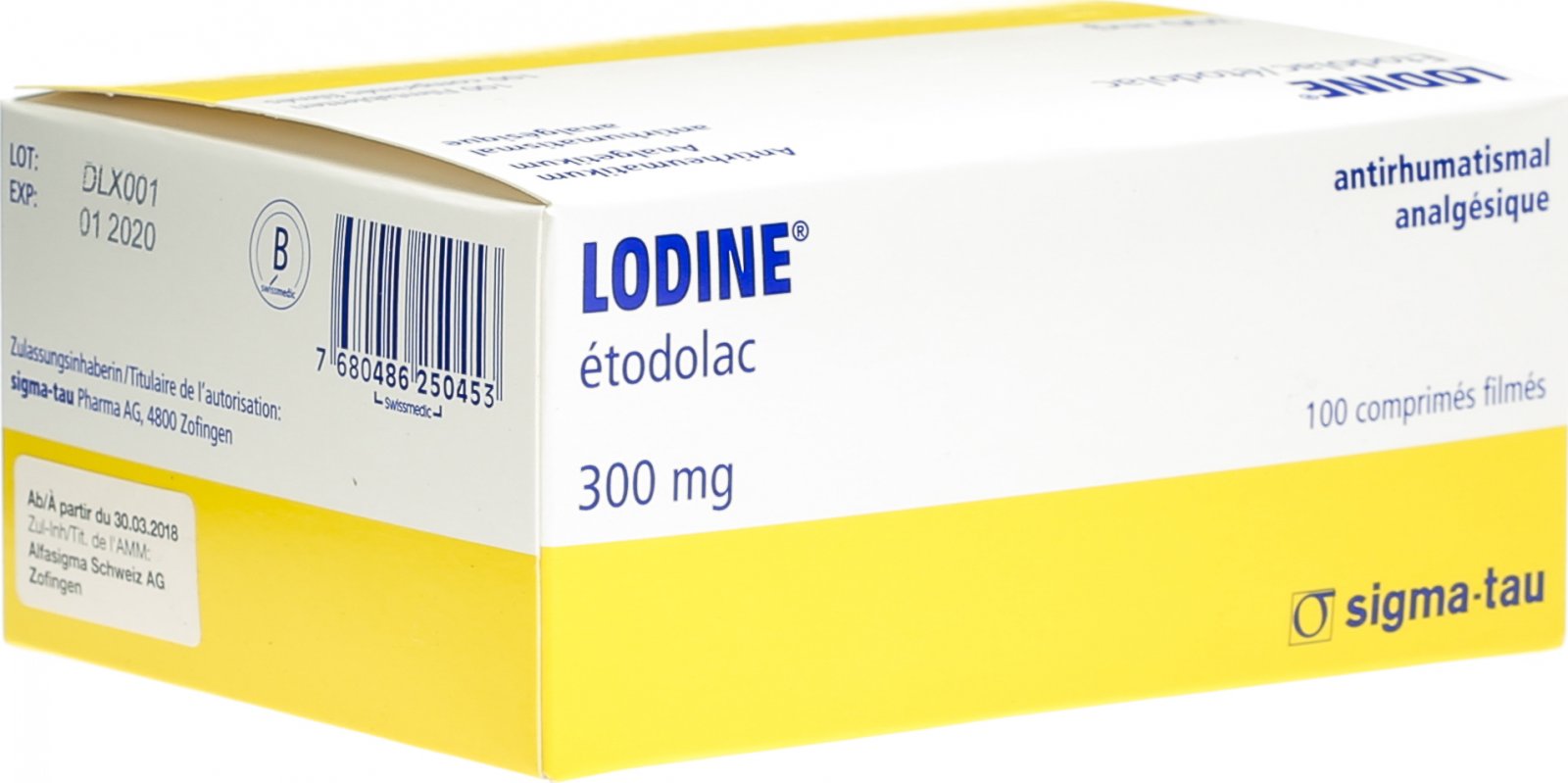 Lodine 300 Filmtabletten 300mg 100 Stück in der Adler Apotheke