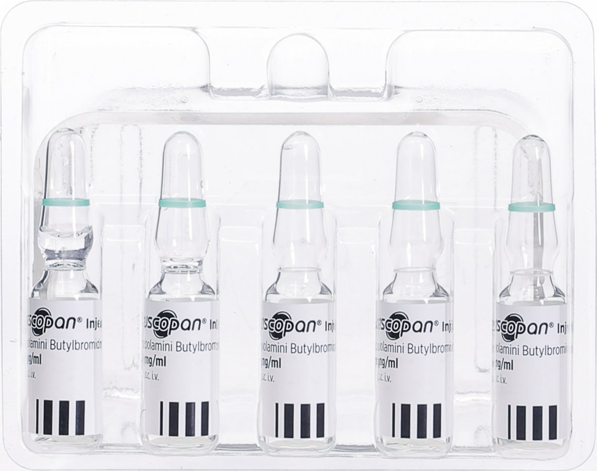 Buscopan Inject Buscopan Inject Injektionslösung 20mg/ml 5 Ampullen 1ml in der Adler ...