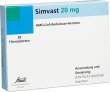 Simvastatin Streuli Filmtabletten 20mg 28 Stück