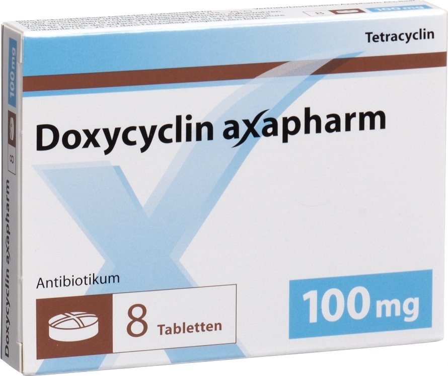 Doxycyclin Axapharm Tabletten 100mg 8 Stück in der Adler Apotheke