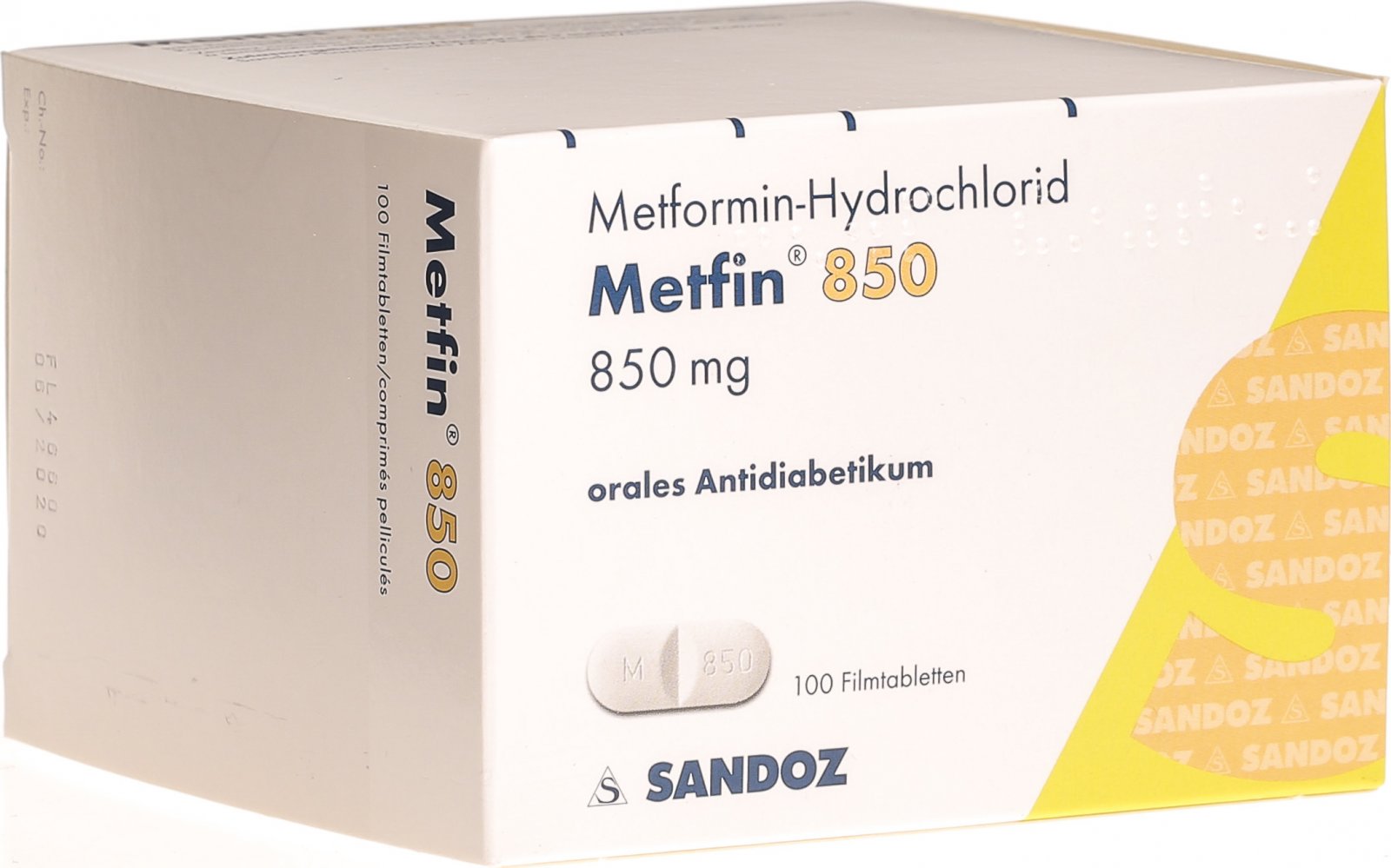 Metfin Filmtabletten 850mg 100 Stück in der Adler Apotheke