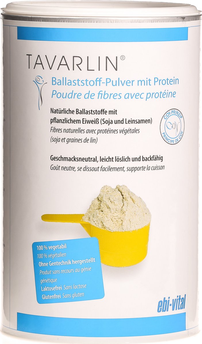 Tavarlin BallaststoffPulver mit Protein 400g in der Adler Apotheke