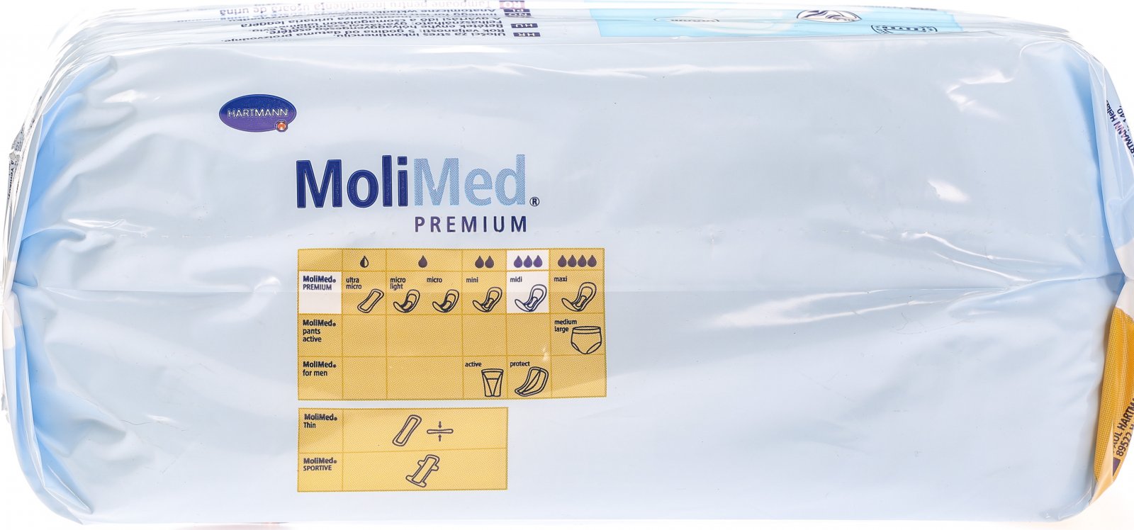MoliMed Premium midi Inkontinenz Einlagen 14 Stück in der Adler Apotheke