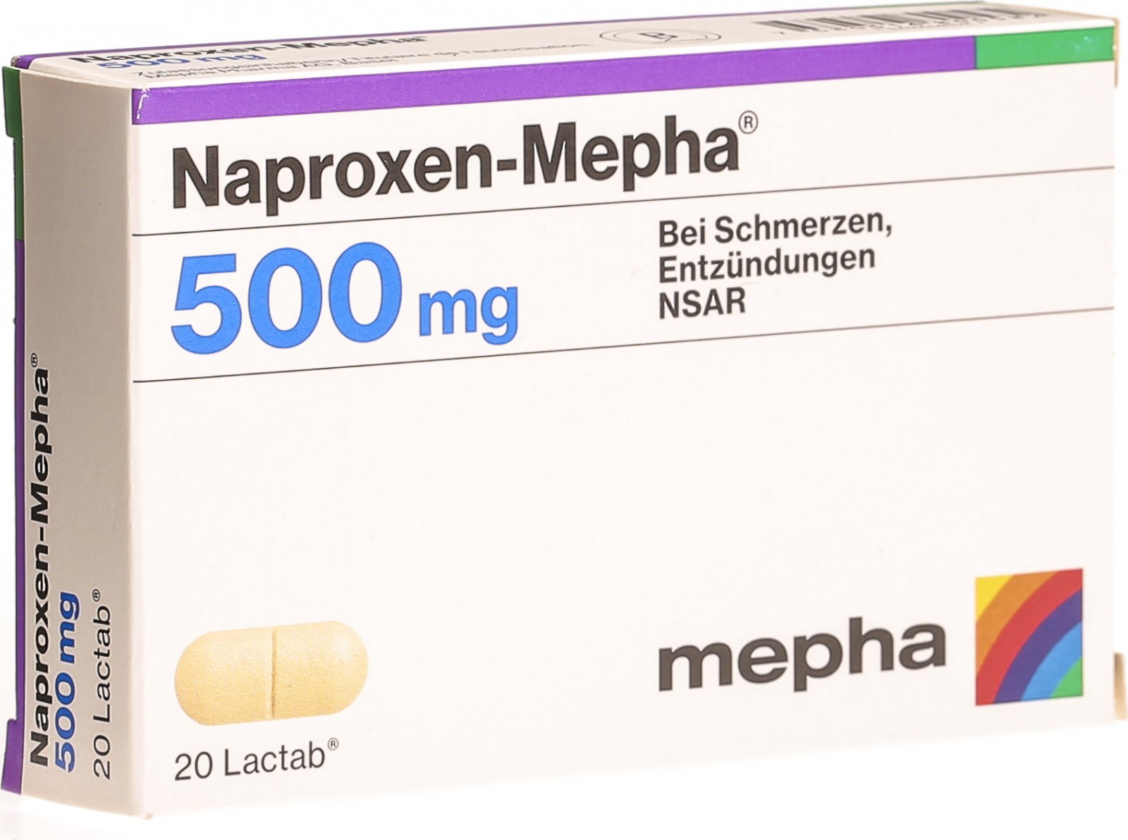 Naproxen Mepha 500 Lacktab 500mg 20 Stück in der Adler Apotheke