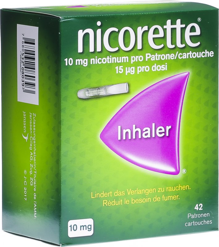 Nicorette 10mg 42 Inhaler in der Adler Apotheke