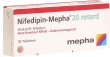 Nifedipin Mepha 20 Retard Tabletten 20mg 30 Stück