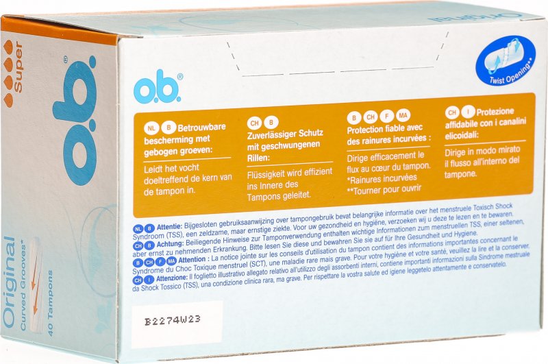 Ob Tampons Super 40 Stück in der Adler Apotheke