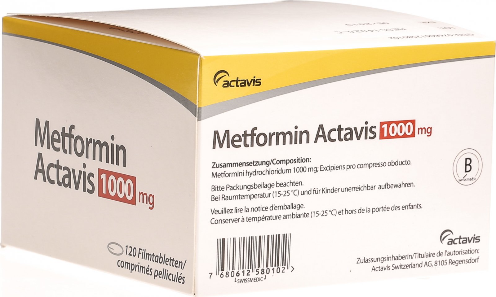 Metformin Actavis Filmtabletten 1000mg 120 Stück in der Adler Apotheke